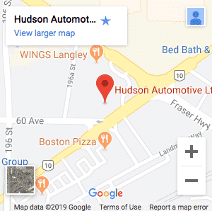 Hudson Automotive location map